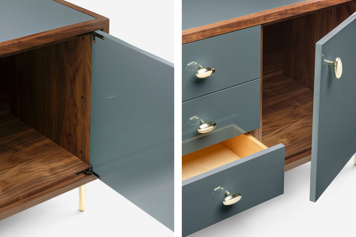 DANISH OILED WALNUT & BAY GLOSS HDF