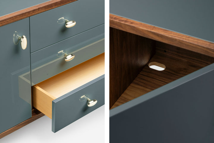 DANISH OILED WALNUT & BAY GLOSS HDF