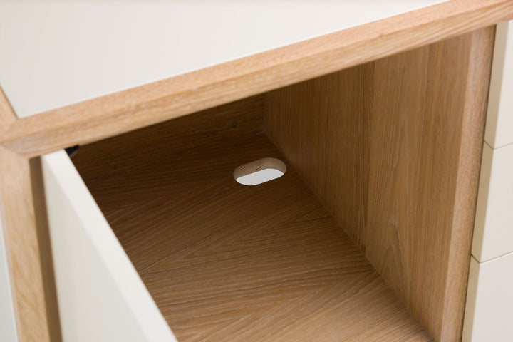 WHITE OILED OAK & BONE SATIN MATTE HDF