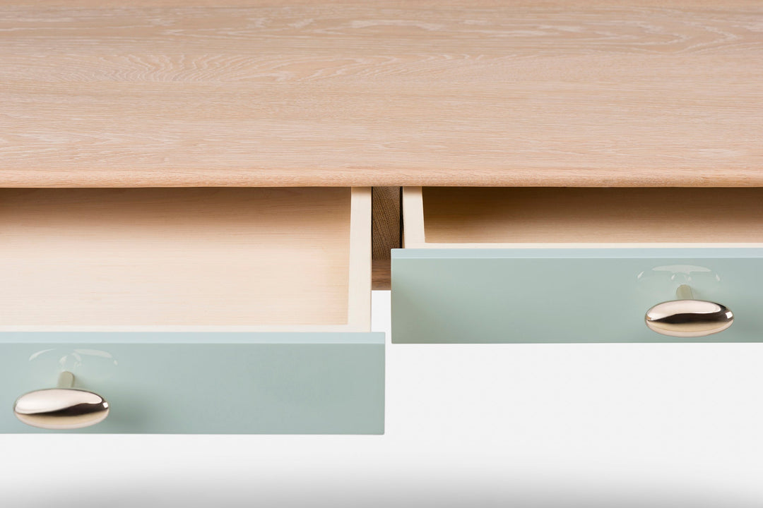 WHITE OILED OAK & LAGOON GLOSS HDF