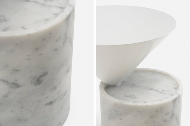 CARRARA MARBLE & WHITE GLOSS HDF