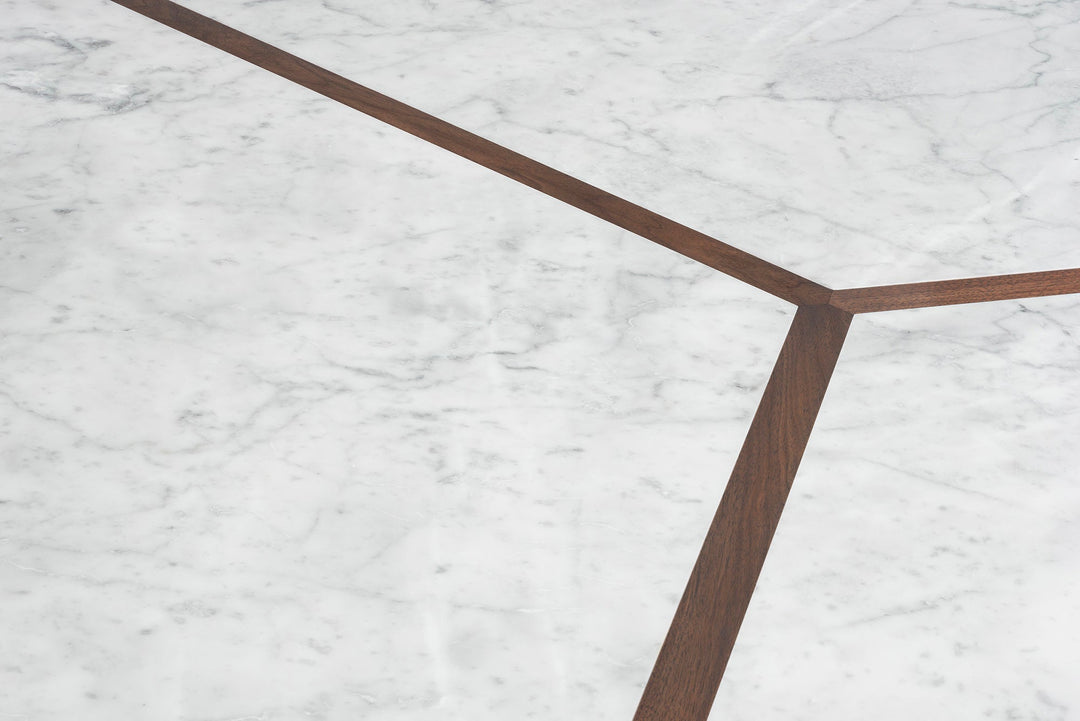 BLACK OILED WALNUT & CARRARA MARBLE