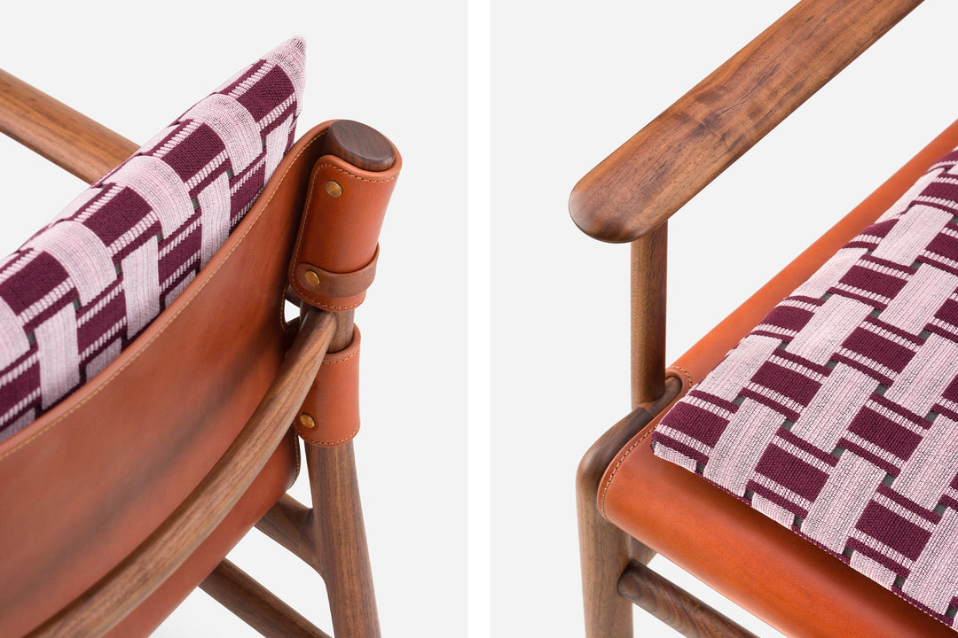 DANISH OILED WALNUT & DARK TAN LEATHER & ZADE 660