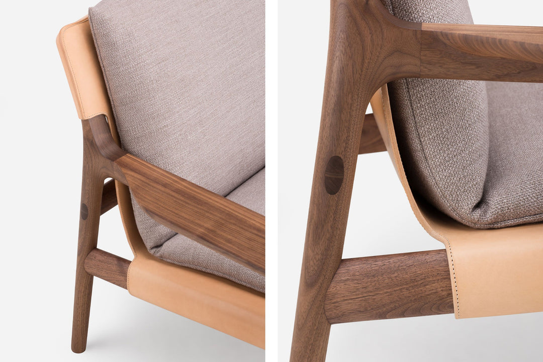 DANISH OILED WALNUT & NATURAL LEATHER & BASE 004