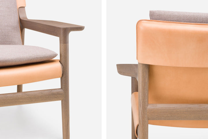 OXIDISED OAK & NATURAL LEATHER & BASE 004