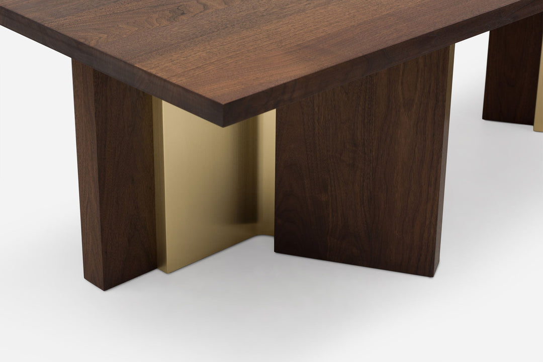 BLACK OILED WALNUT & BRUSHED BRASS