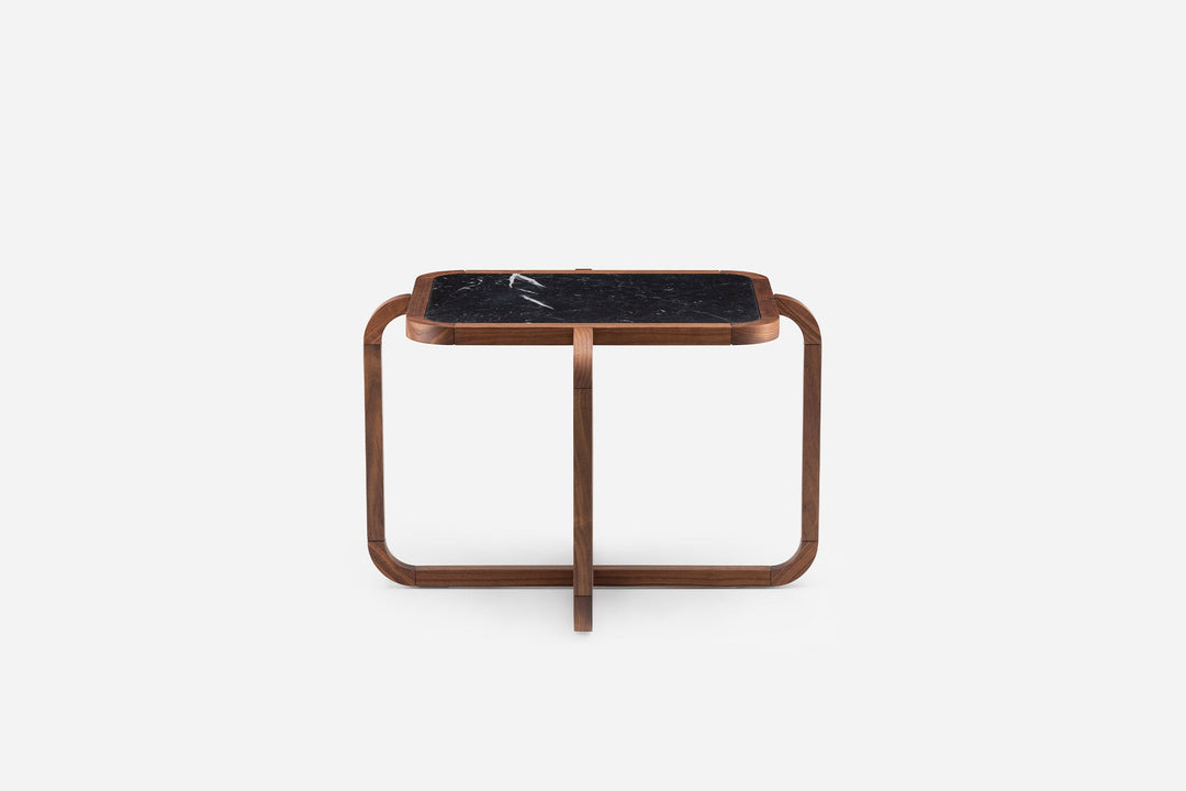 DANISH OILED WALNUT & BLACK MARQUINA MARBLE (MODEL: MM)