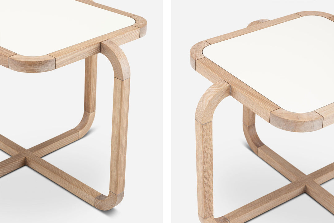 WHITE OILED OAK & BONE GLOSS HDF (MODEL: S)