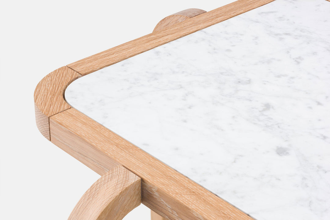 WHITE OILED OAK & CARRARA MARBLE (MODEL: SM)