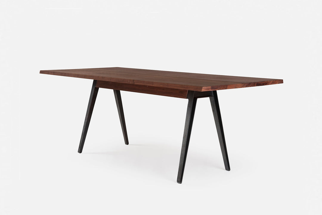 DANISH OILED WALNUT & CAST IRON