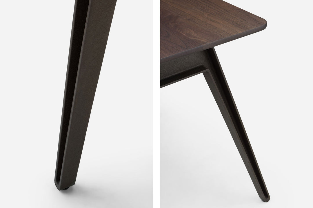 BLACK OILED WALNUT & CAST IRON