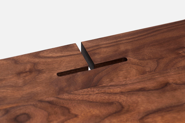 DANISH OILED WALNUT & CAST IRON