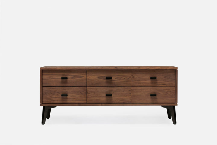 DANISH OILED WALNUT & CAST IRON