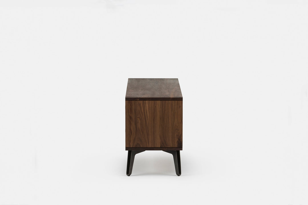 DANISH OILED WALNUT & CAST IRON