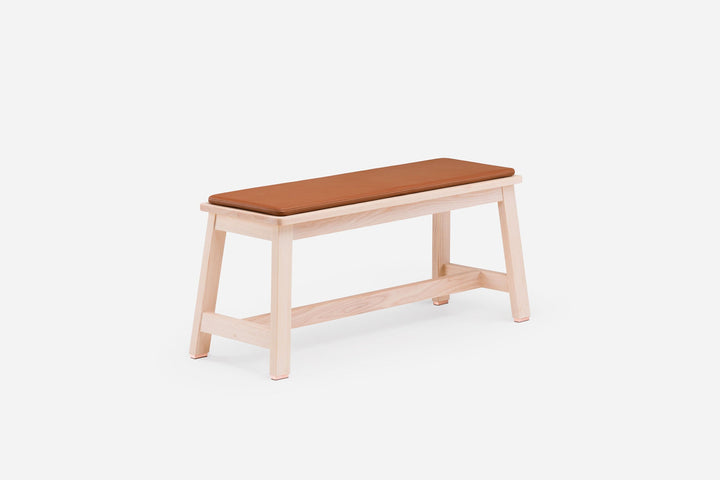 WHITE OILED ASH (MODEL: 449 + OPTIONAL SEAT PAD IN BROWN NATURAL GRAIN LEATHER)