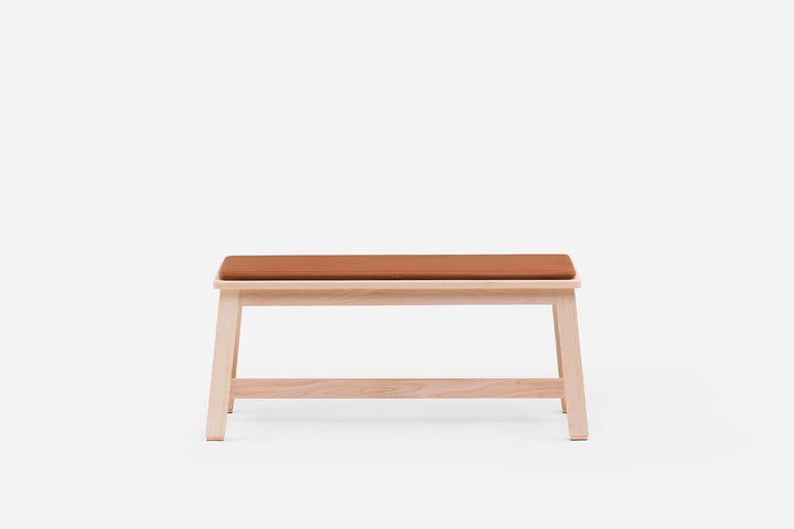 WHITE OILED ASH (MODEL: 449 + OPTIONAL SEAT PAD IN BROWN NATURAL GRAIN LEATHER)