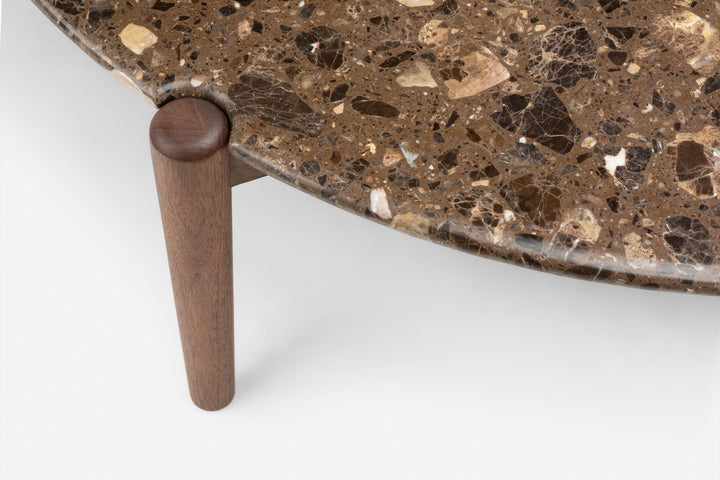 DANISH OILED WALNUT & CASTANHO TERRAZZO (MODEL: GM)