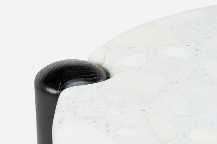 BLACK PAINTED ASH & BRANCO TERRAZZO (MODEL: SM)