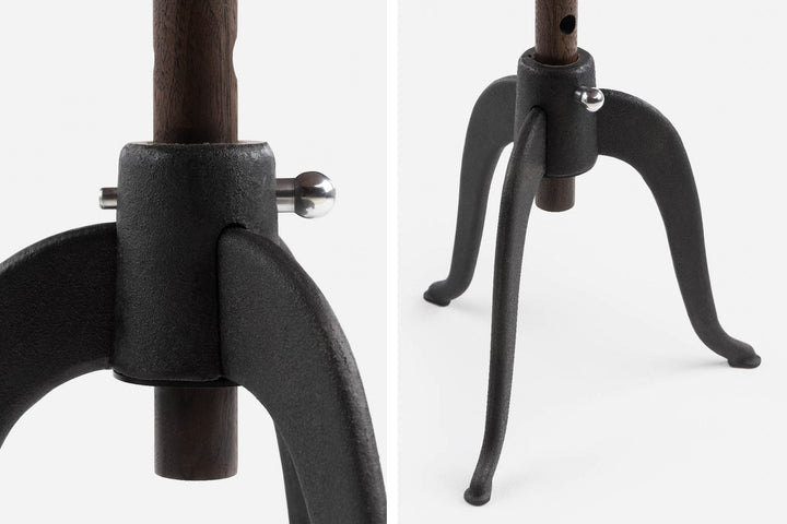 BLACK OILED WALNUT & ALUMINIUM & CAST IRON