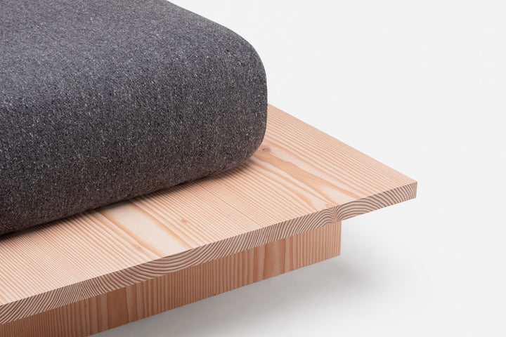 WHITE OILED DOUGLAS FIR (MODEL: S + EU KING MATTRESS)