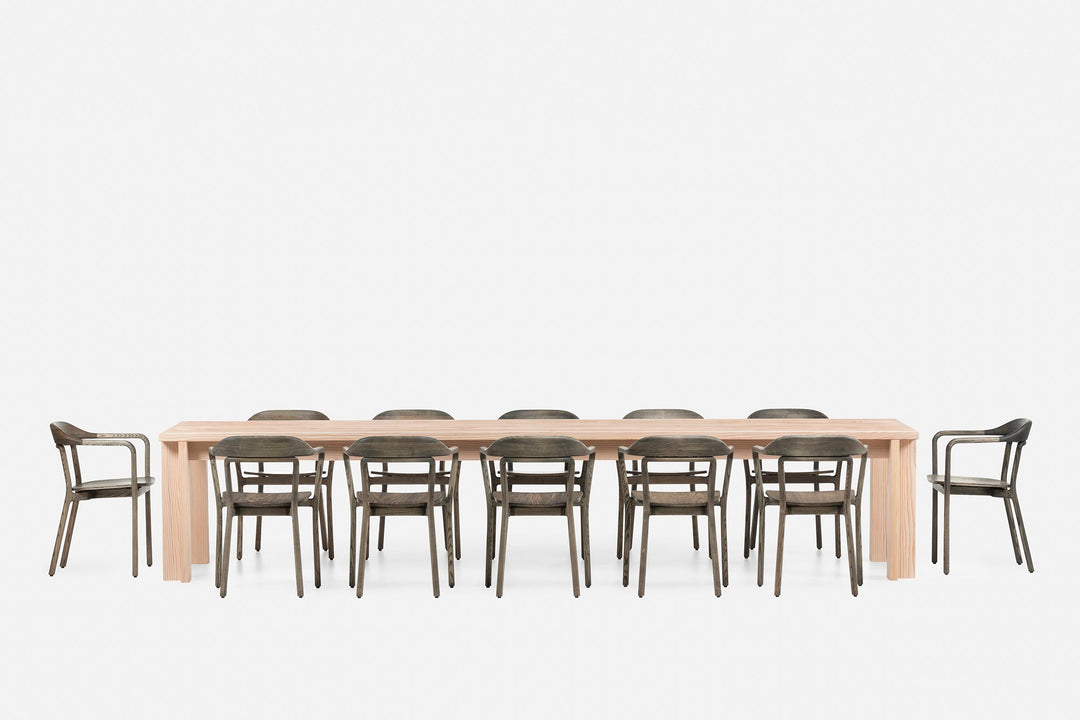 WHITE OILED DOUGLAS FIR (+ DUET CHAIR IN BLACK OILED ASH)