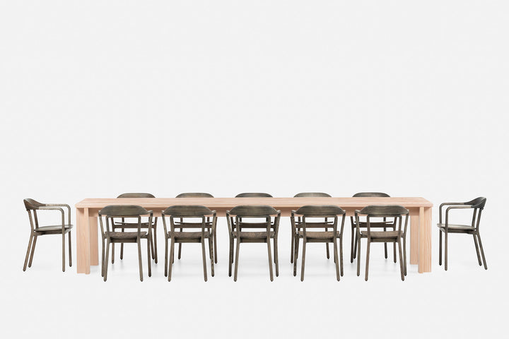 WHITE OILED DOUGLAS FIR (+ DUET CHAIR IN BLACK OILED ASH)