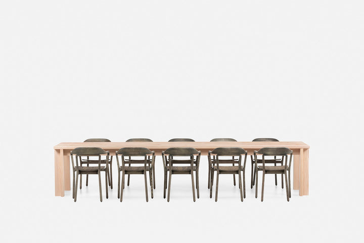 WHITE OILED DOUGLAS FIR (+ DUET CHAIR IN BLACK OILED ASH)