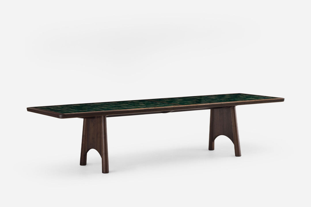 BLACK OILED WALNUT & GREEN TILE (MODEL: L)