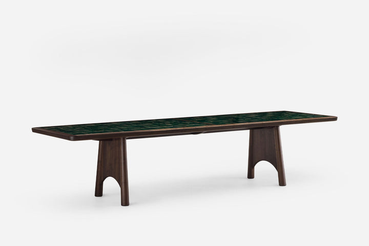 BLACK OILED WALNUT & GREEN TILE (MODEL: L)