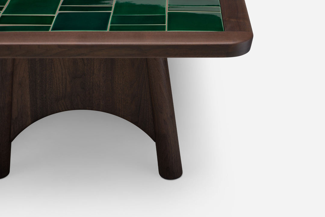 BLACK OILED WALNUT & GREEN TILE (MODEL: L)