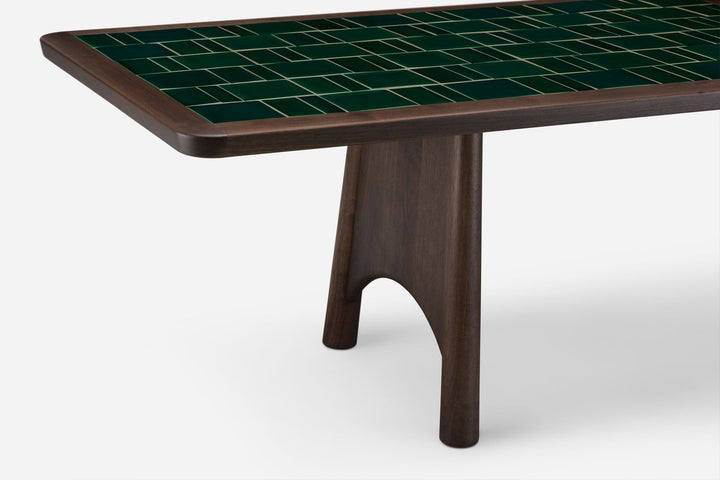 BLACK OILED WALNUT & GREEN TILE (MODEL: L)