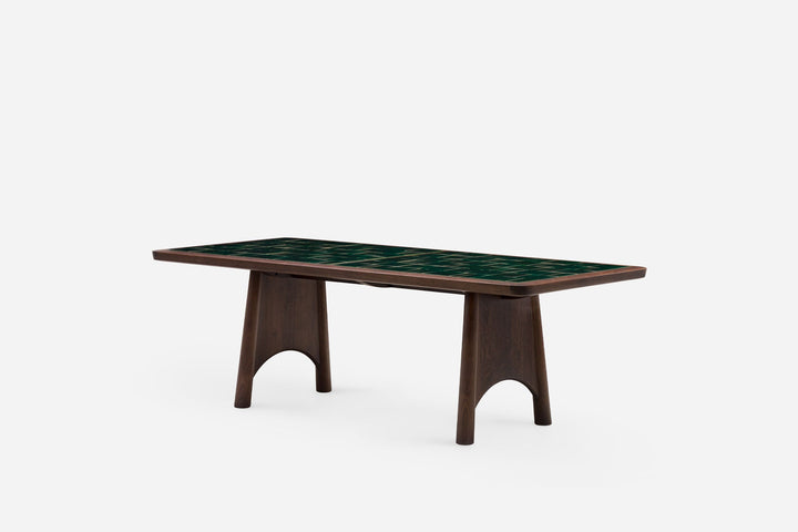 BLACK OILED WALNUT & GREEN TILE (MODEL: S)