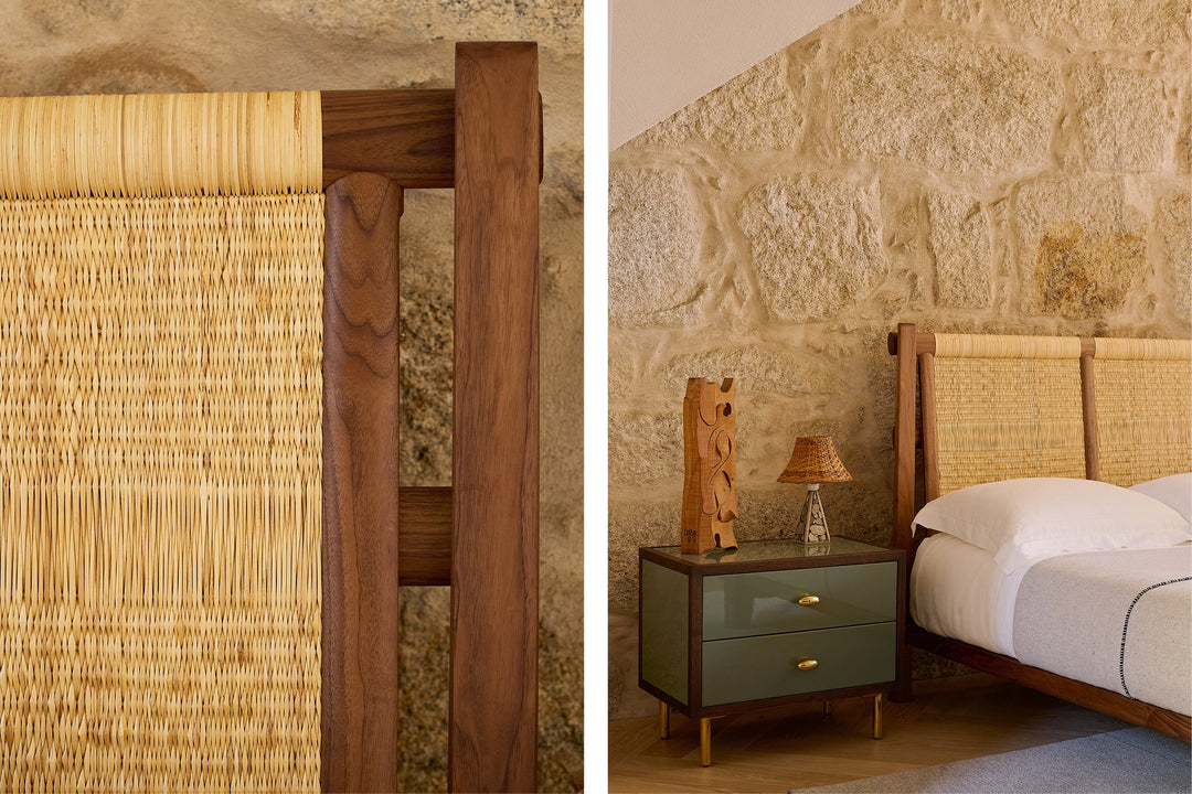 DANISH OILED WALNUT & JUNCO (+ CLASSON BEDSIDE CHEST)