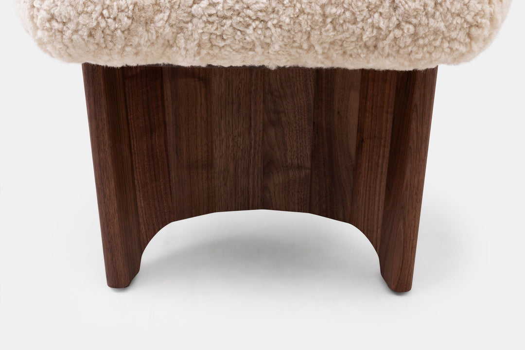 DANISH OILED WALNUT & MOHAWI SHEEPSKIN