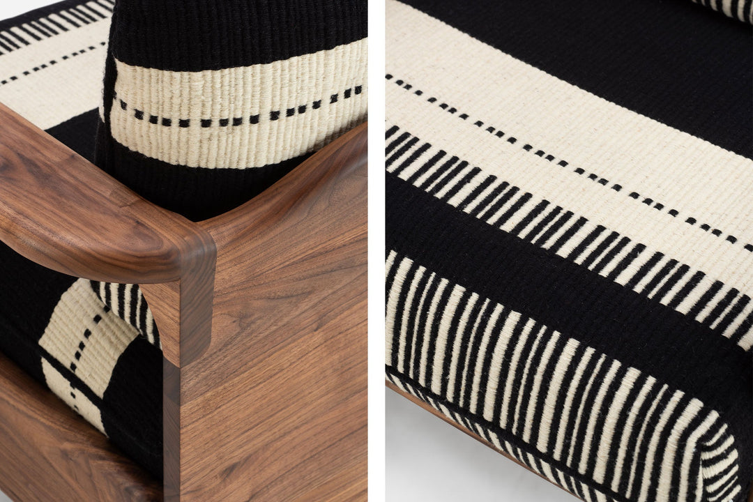 DANISH OILED WALNUT & MANTA LIDO PRETO / CRU