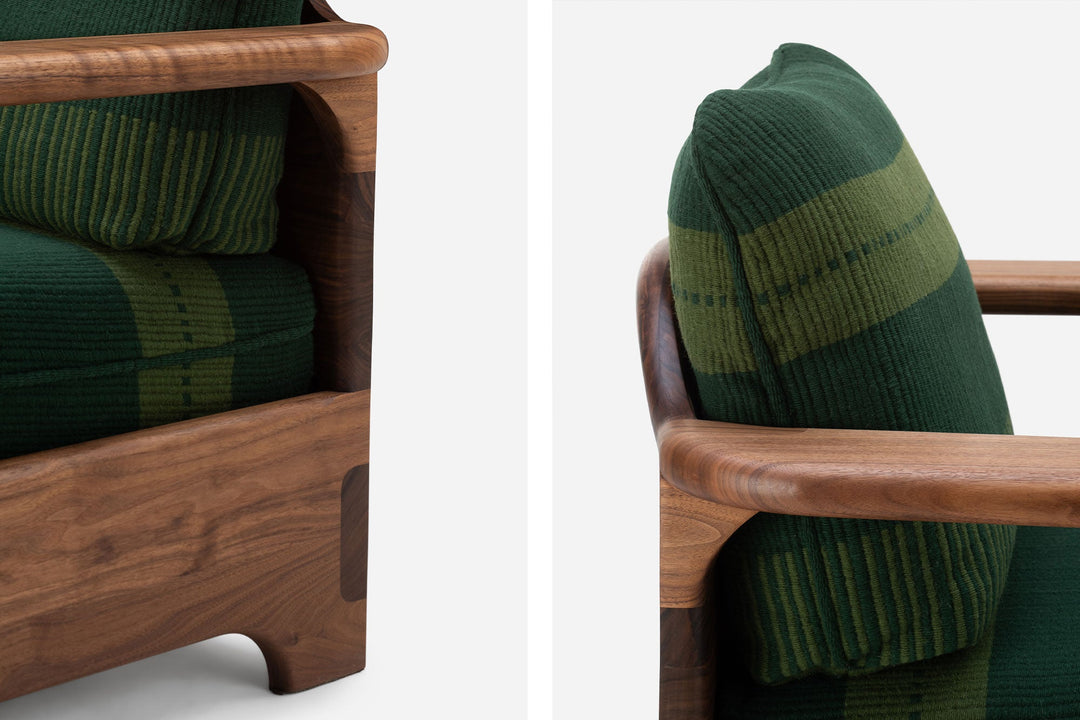 DANISH OILED WALNUT & MANTA LIDO VERDE ESCURO / VERDE TROPA