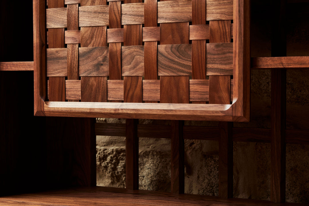 DANISH OILED WALNUT & GREY CERAMIC (MODEL: SF)