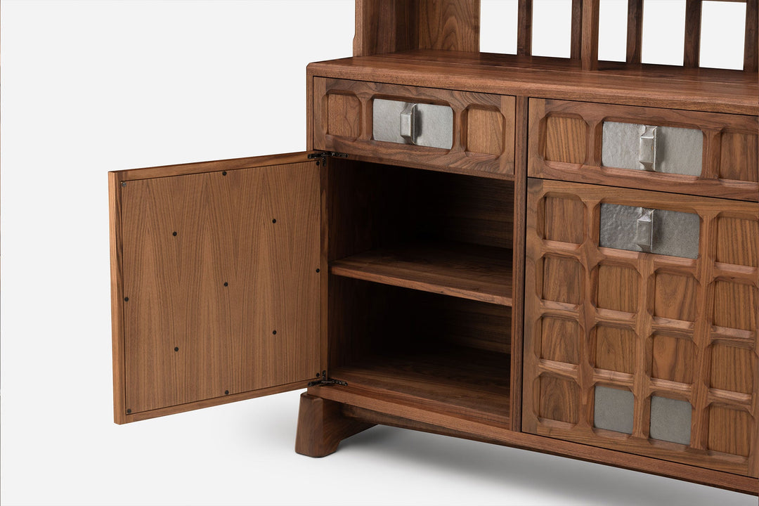 DANISH OILED WALNUT & GREY CERAMIC (MODEL: MF)