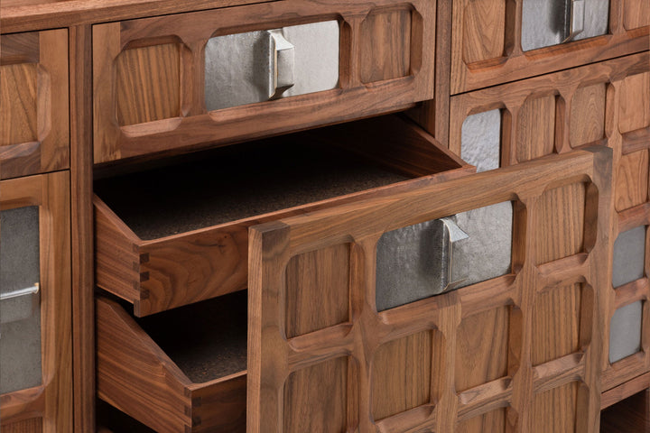 DANISH OILED WALNUT & GREY CERAMIC (MODEL: MF)