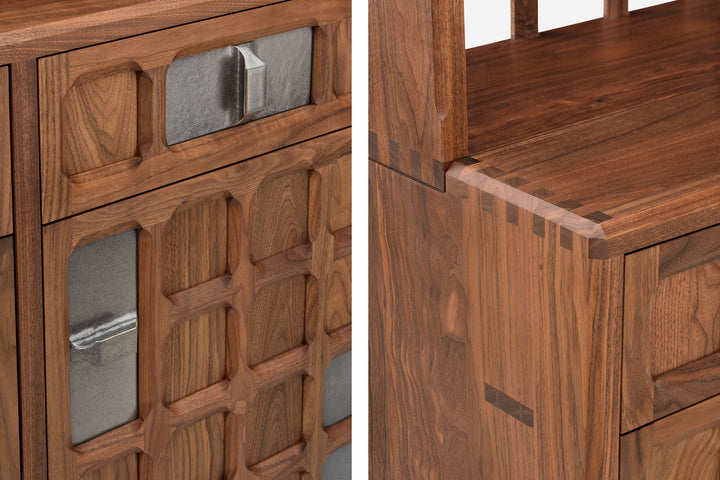 DANISH OILED WALNUT & GREY CERAMIC (MODEL: MF)