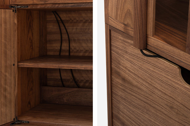 DANISH OILED WALNUT & GREY CERAMIC (MODEL: LF)