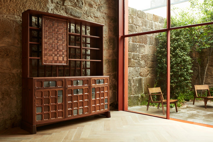 DANISH OILED WALNUT & GREY CERAMIC (MODEL: MF)