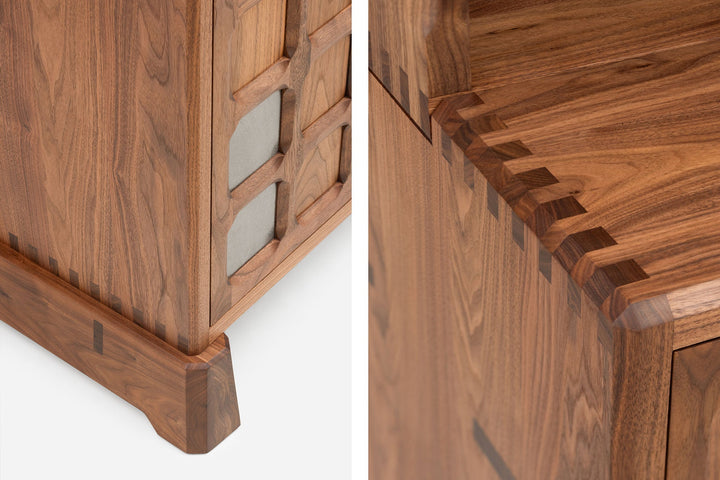 DANISH OILED WALNUT & GREY CERAMIC (MODEL: SF)