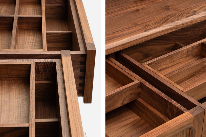 DANISH OILED WALNUT & GREY CERAMIC (MODEL: SF)