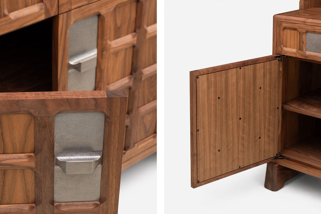 DANISH OILED WALNUT & GREY CERAMIC (MODEL: SF)