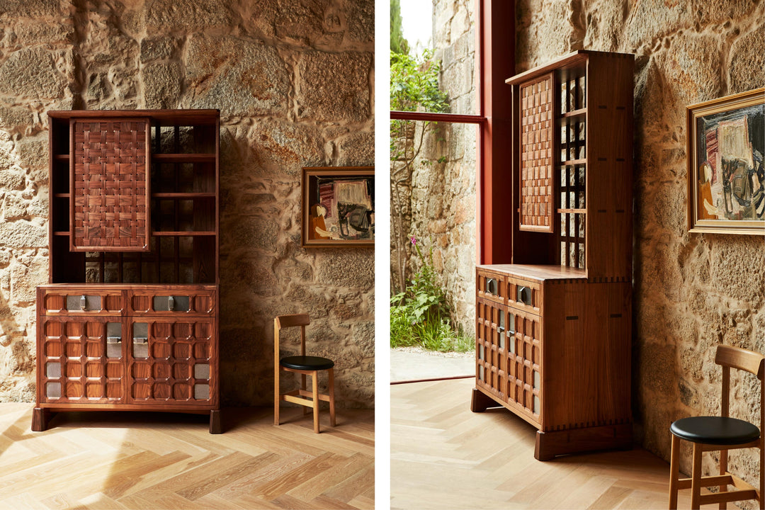 DANISH OILED WALNUT & GREY CERAMIC (MODEL: SF)