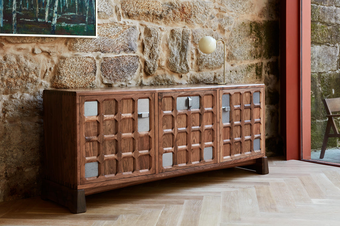 DANISH OILED WALNUT & GREY CERAMIC (MODEL: SMJ)