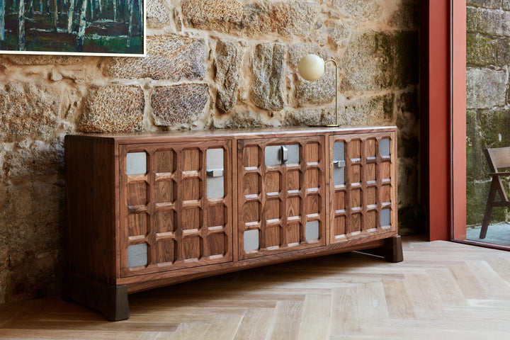 DANISH OILED WALNUT & GREY CERAMIC (MODEL: SMJ)