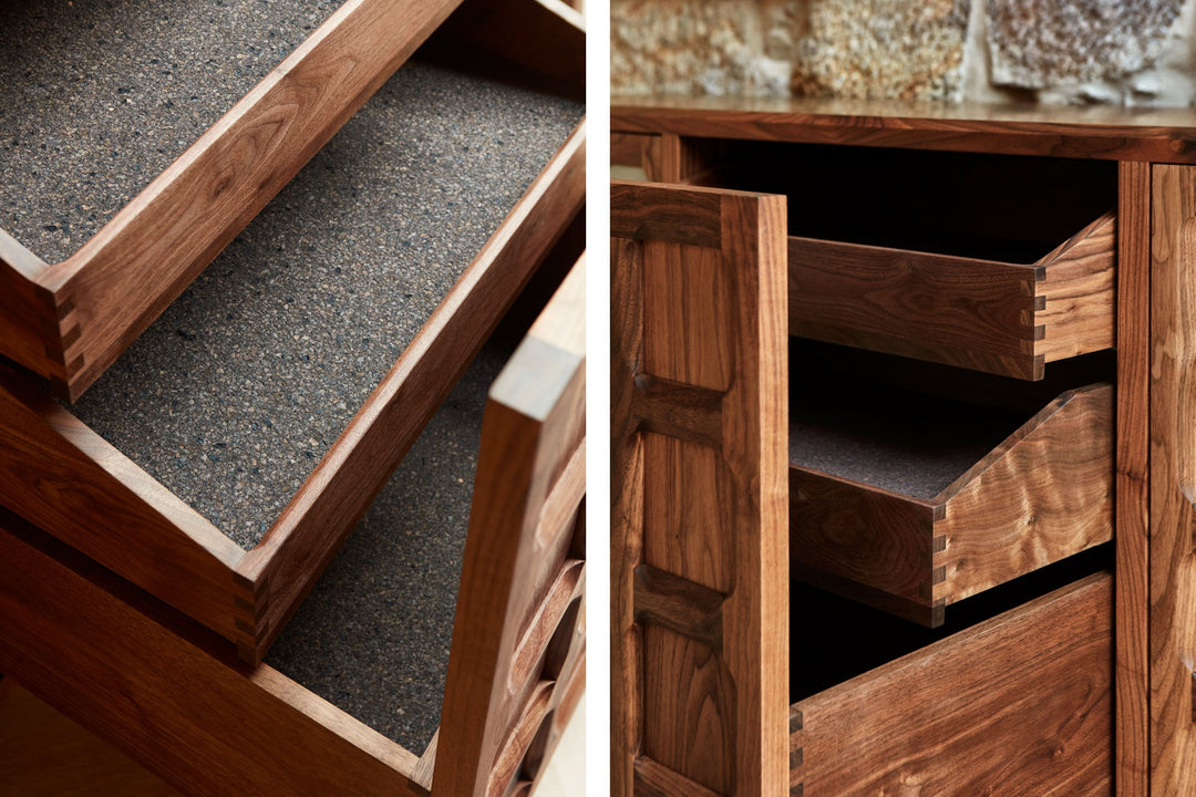 DANISH OILED WALNUT & GREY CERAMIC (MODEL: SMJ)