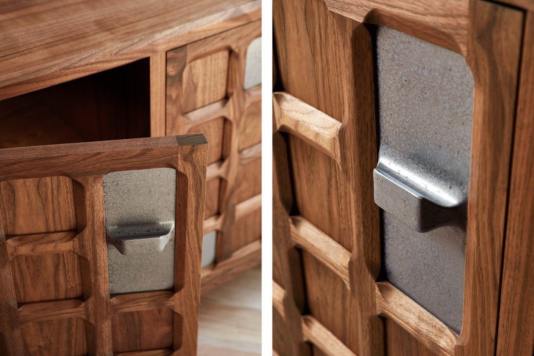 DANISH OILED WALNUT & GREY CERAMIC (MODEL: SMJ)